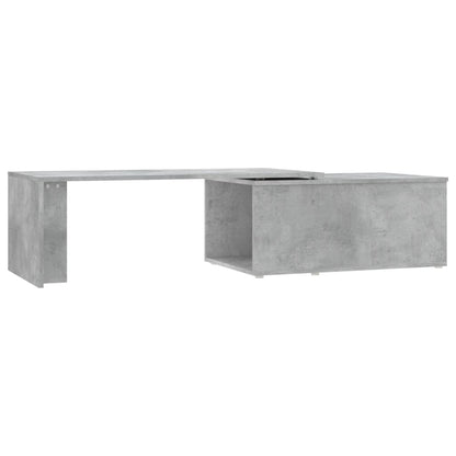 Salontafel 150x50x35 cm bewerkt hout betongrijs Betongrijs