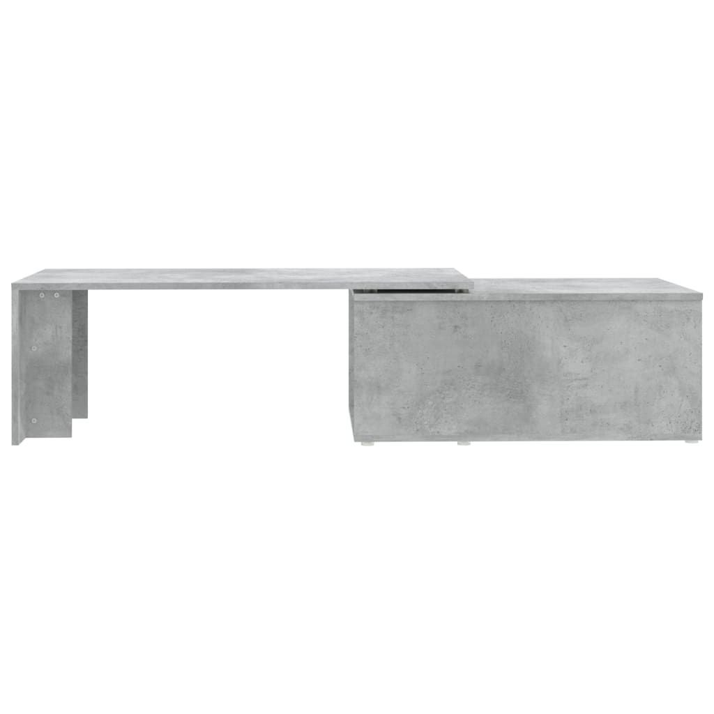 Salontafel 150x50x35 cm bewerkt hout betongrijs Betongrijs
