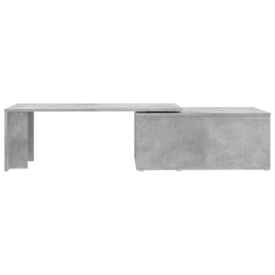 Salontafel 150x50x35 cm bewerkt hout betongrijs Betongrijs