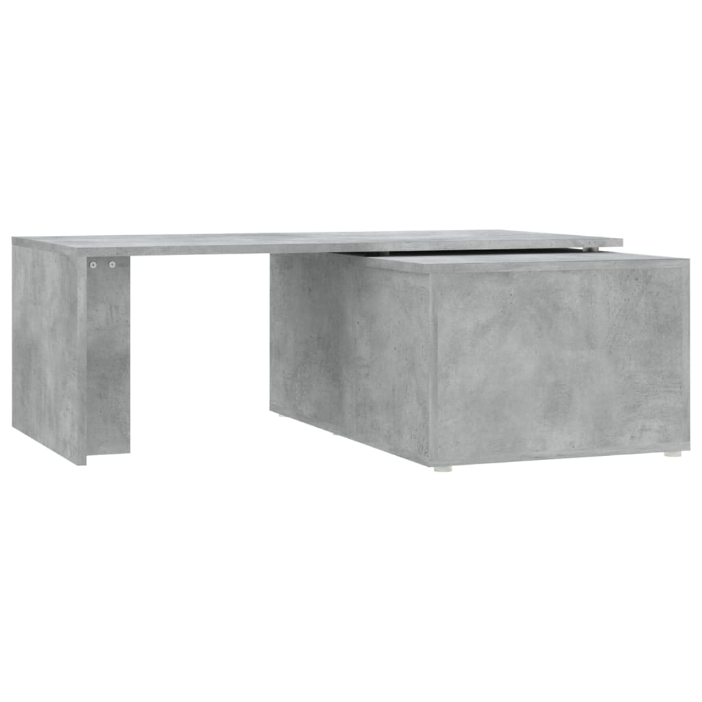 Salontafel 150x50x35 cm bewerkt hout betongrijs Betongrijs
