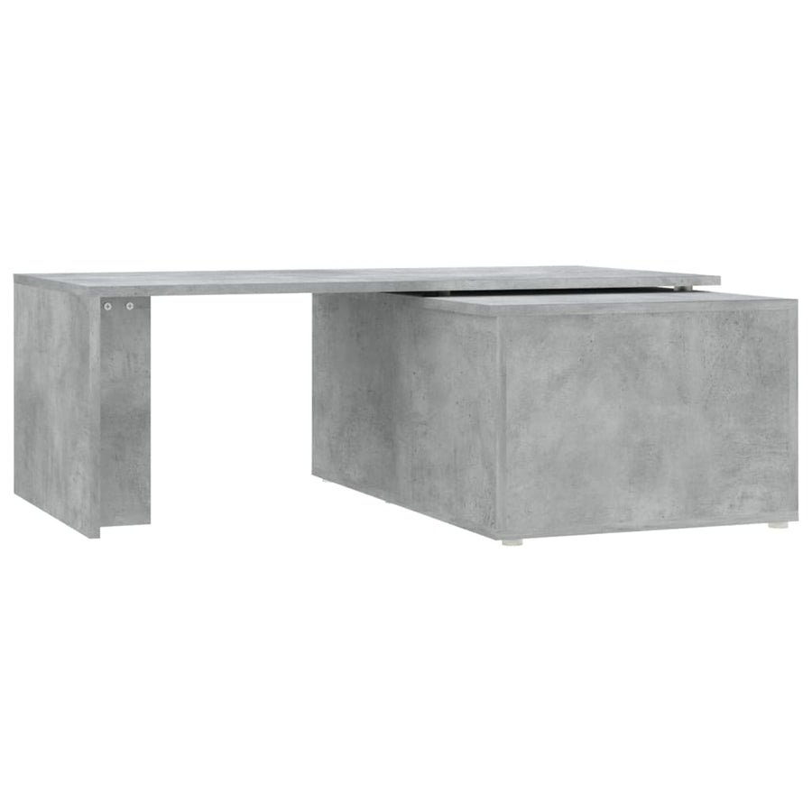 Salontafel 150x50x35 cm bewerkt hout betongrijs Betongrijs