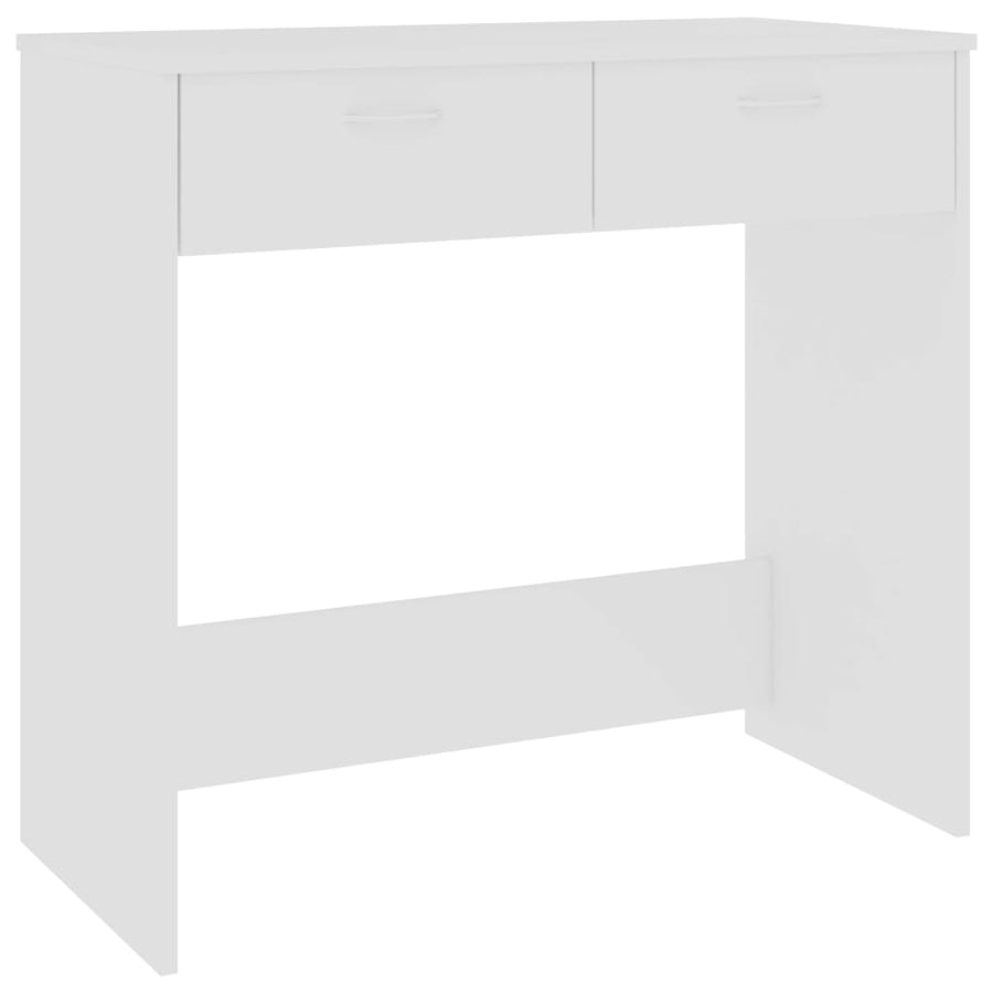 Bureau 80x40x75 cm bewerkt hout wit Wit