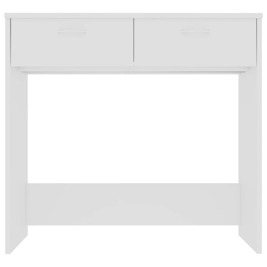 Bureau 80x40x75 cm bewerkt hout wit Wit