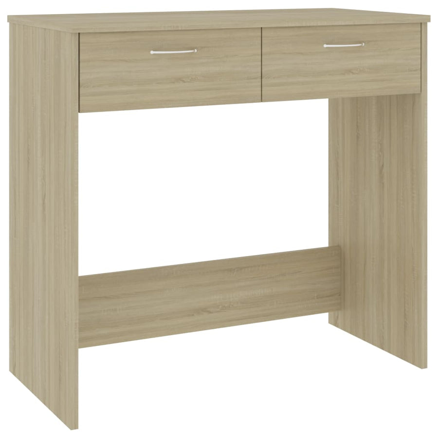 Bureau 80X40X75 Cm Bewerkt Hout Kleurig Sonoma eiken