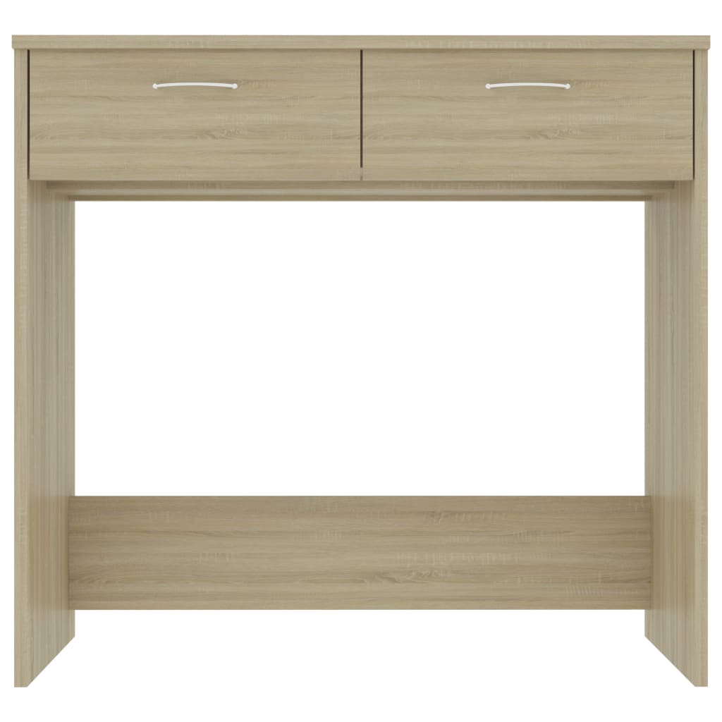 Bureau 80X40X75 Cm Bewerkt Hout Kleurig Sonoma eiken