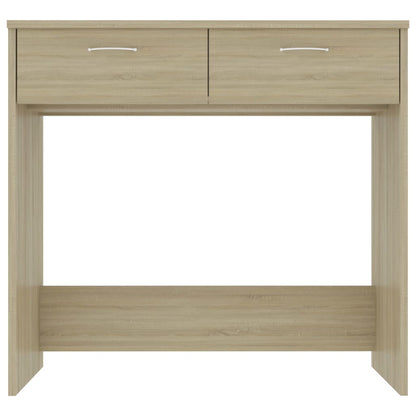 Bureau 80X40X75 Cm Bewerkt Hout Kleurig Sonoma eiken