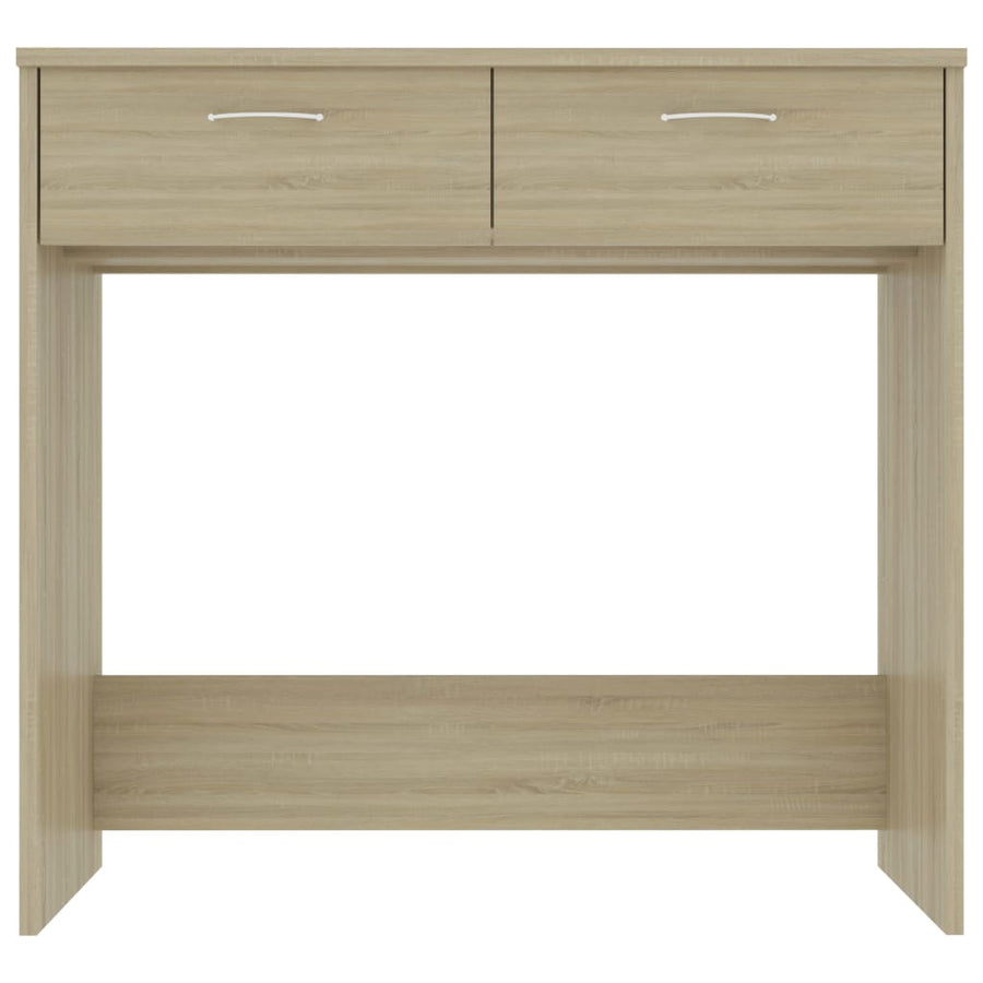 Bureau 80X40X75 Cm Bewerkt Hout Kleurig Sonoma eiken