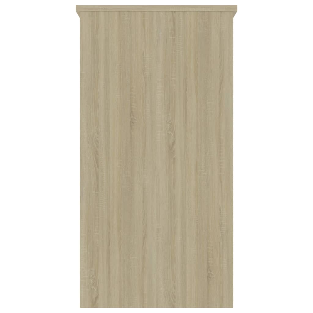 Bureau 80X40X75 Cm Bewerkt Hout Kleurig Sonoma eiken