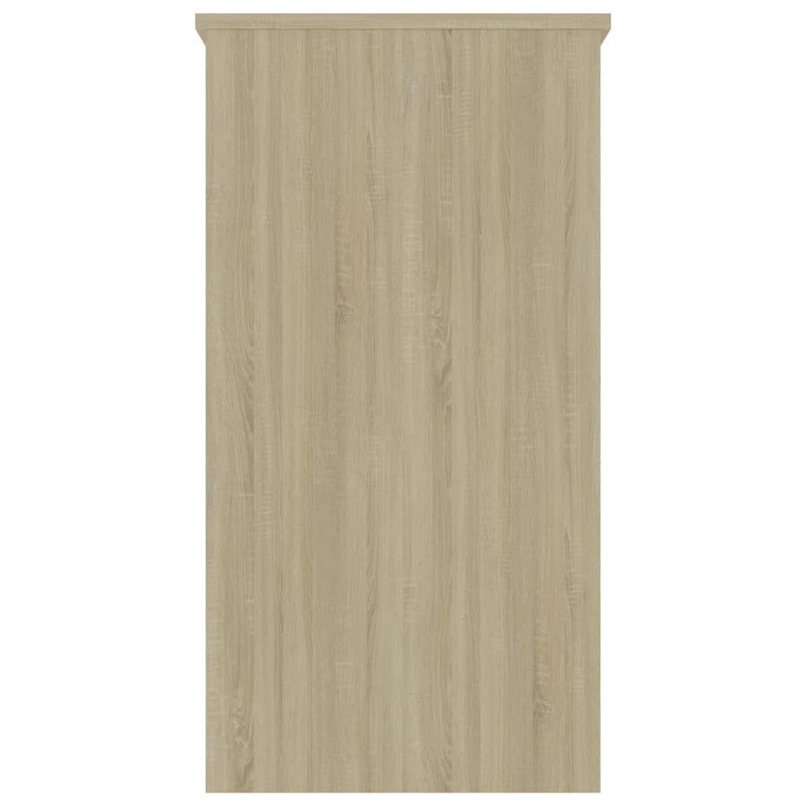 Bureau 80X40X75 Cm Bewerkt Hout Kleurig Sonoma eiken