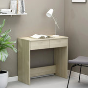 Bureau 80x40x75 cm bewerkt hout sonoma eiken