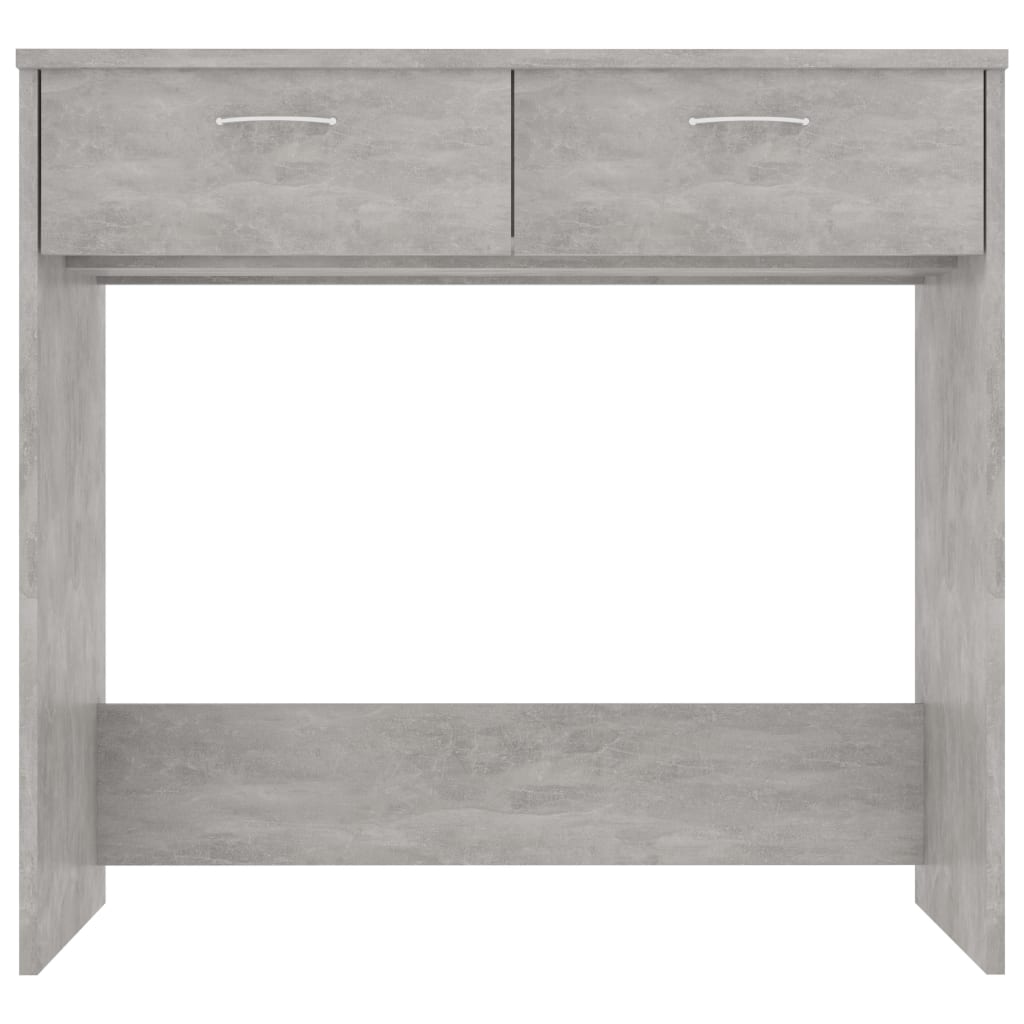 Bureau 80X40X75 Cm Bewerkt Hout Betongrijs