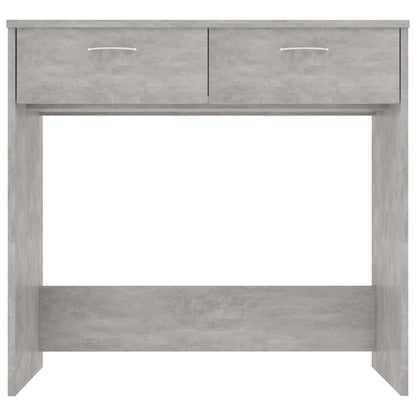 Bureau 80X40X75 Cm Bewerkt Hout Betongrijs