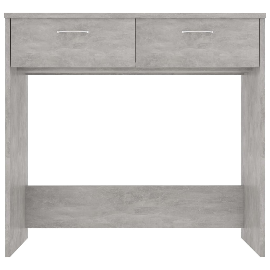 Bureau 80X40X75 Cm Bewerkt Hout Betongrijs