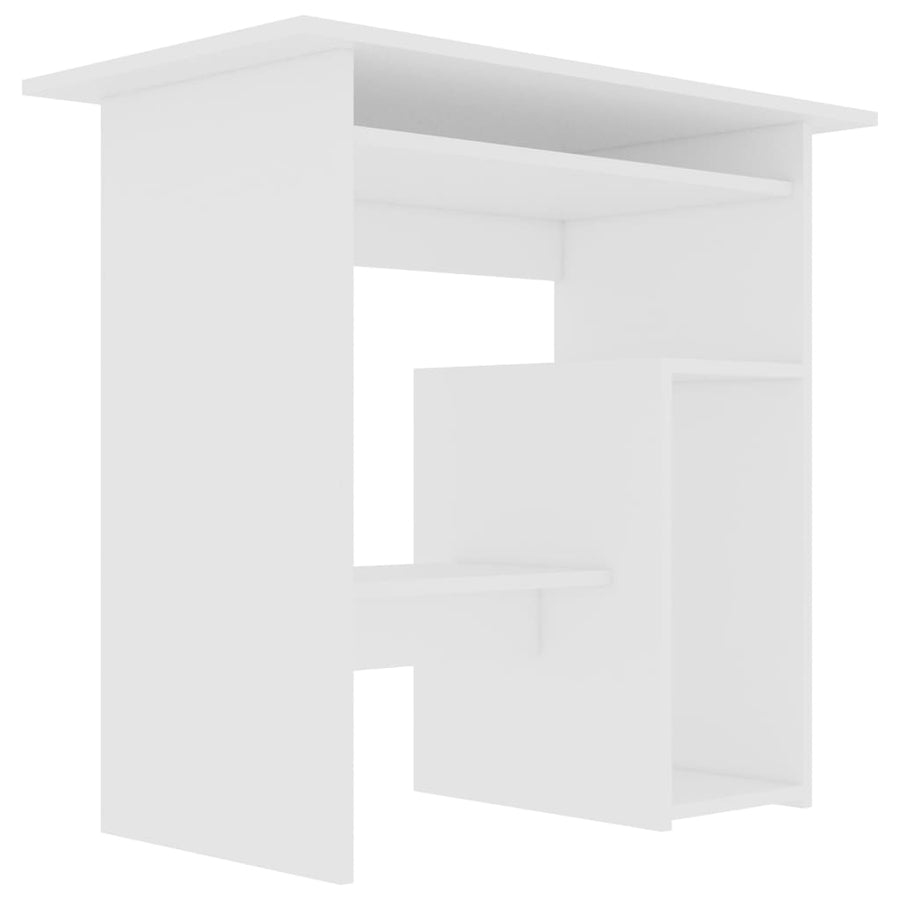 Bureau 80x45x74 cm spaanplaat wit Wit