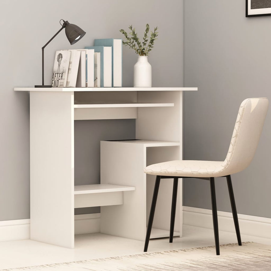 Bureau 80x45x74 cm spaanplaat wit Wit