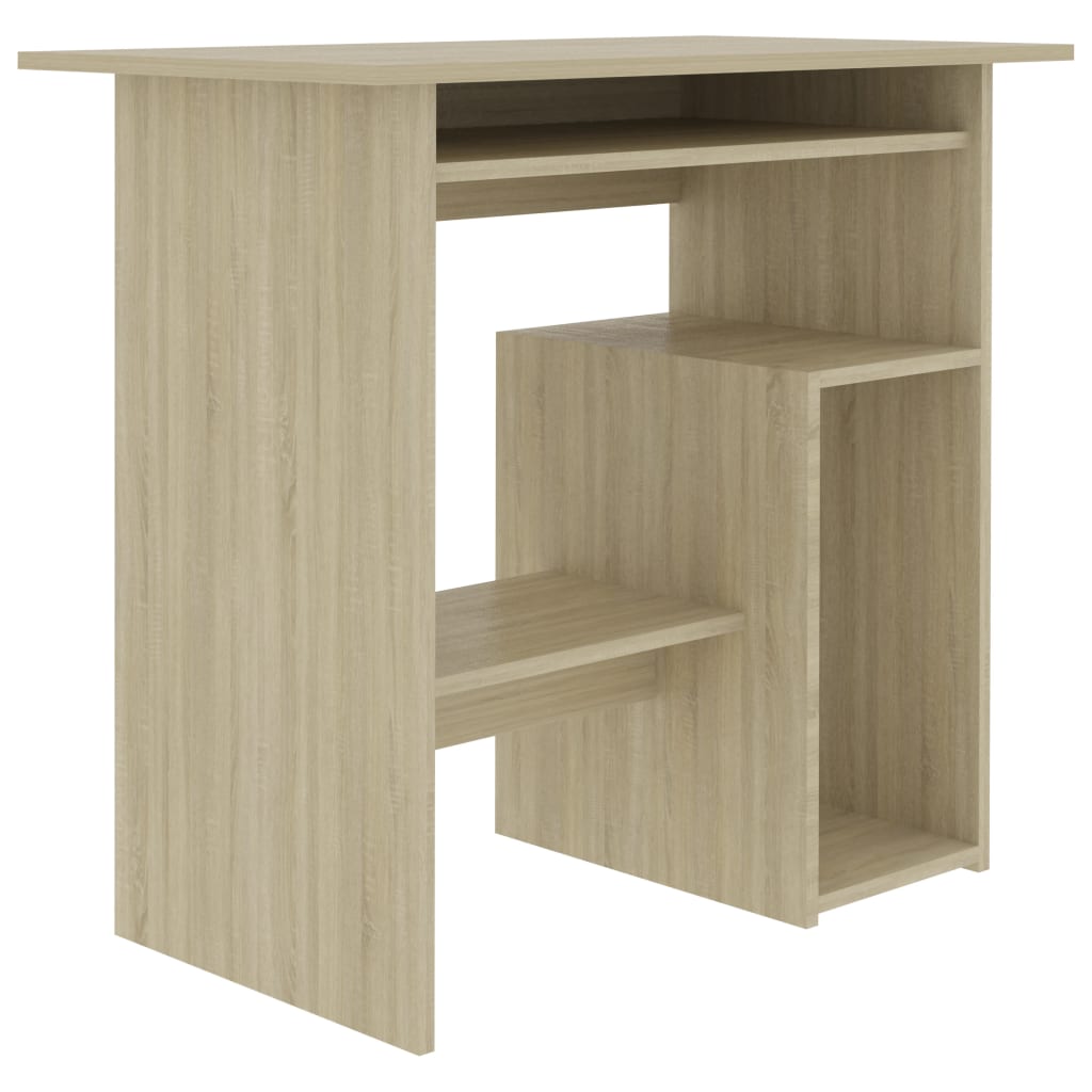 Bureau 80x45x74 cm spaanplaat sonoma eikenkleurig Sonoma eiken