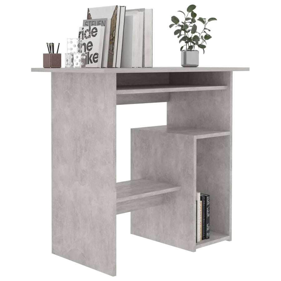 Bureau 80X45X74 Cm Spaanplaat Betongrijs