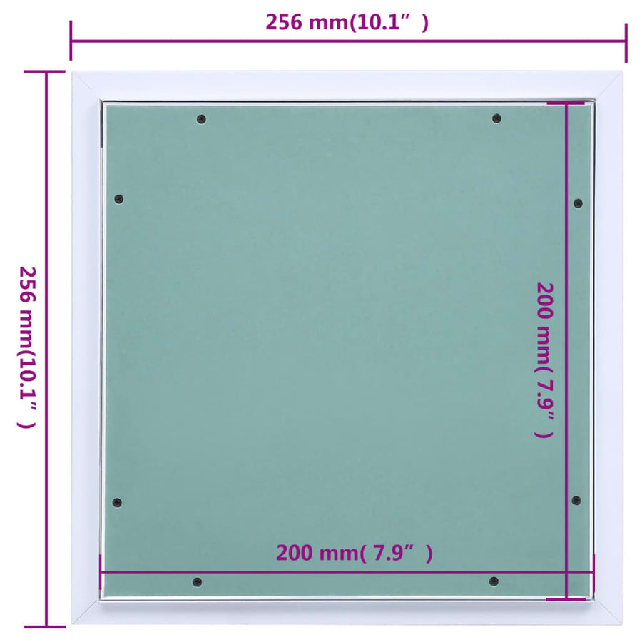 Toegangspaneel Met Aluminium Frame En Gipsplaat 200 x 200 mm