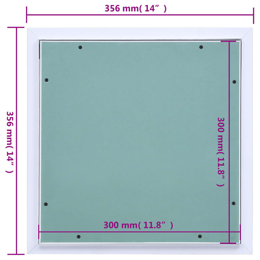 Toegangspaneel Met Aluminium Frame En Gipsplaat 300 x 300 mm