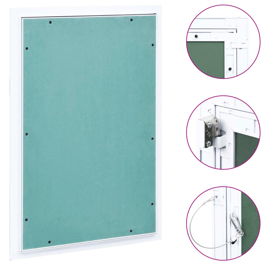 Toegangspaneel met aluminium frame en gipsplaat 300x600 mm 300 x 600 mm