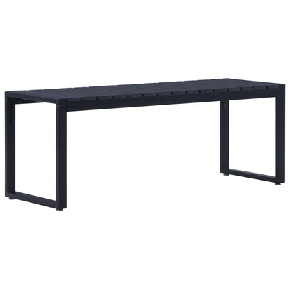Tuinbank 20,5 Cm Ps-Plaat Zwart 120.5 x 40 x 45 cm