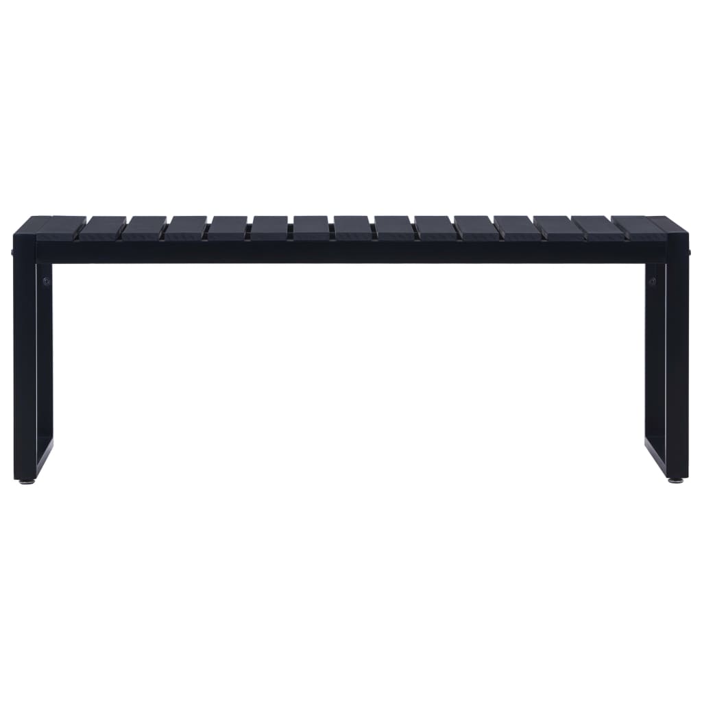 Tuinbank 20,5 Cm Ps-Plaat Zwart 120.5 x 40 x 45 cm