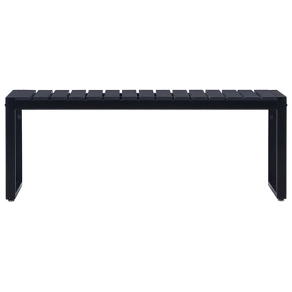 Tuinbank 20,5 Cm Ps-Plaat Zwart 120.5 x 40 x 45 cm