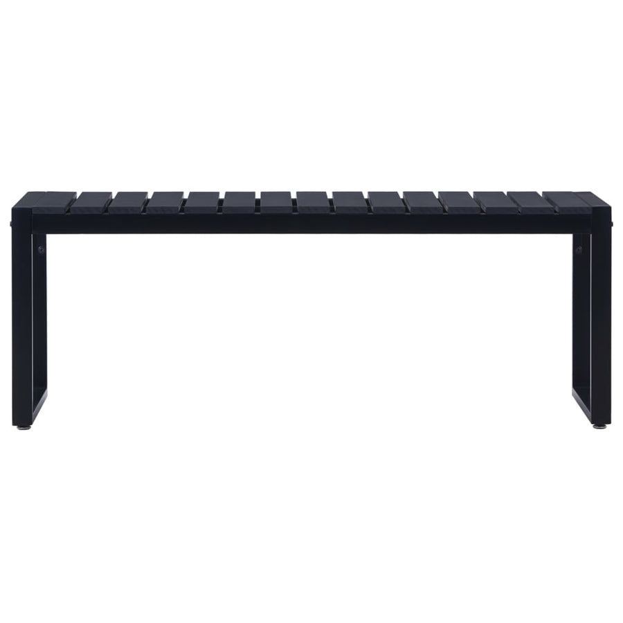 Tuinbank 20,5 Cm Ps-Plaat Zwart 120.5 x 40 x 45 cm