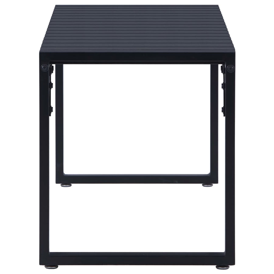 Tuinbank 20,5 Cm Ps-Plaat Zwart 120.5 x 40 x 45 cm
