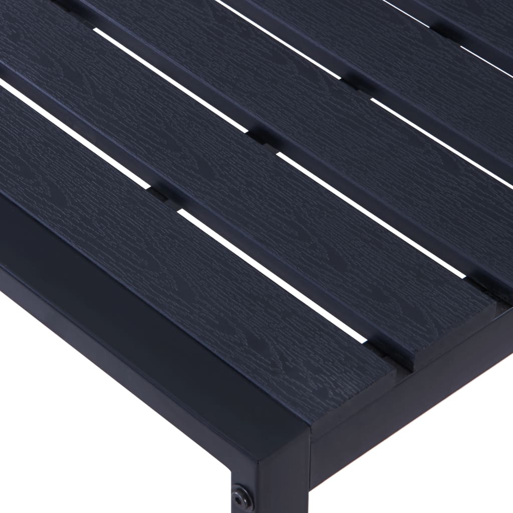Tuinbank 20,5 Cm Ps-Plaat Zwart 120.5 x 40 x 45 cm