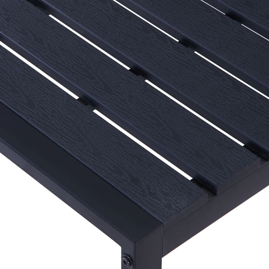 Tuinbank 20,5 Cm Ps-Plaat Zwart 120.5 x 40 x 45 cm