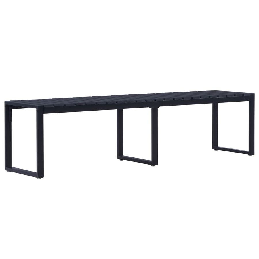 Tuinbank 80 Cm Ps-Plaat Zwart 180 x 40 x 45 cm