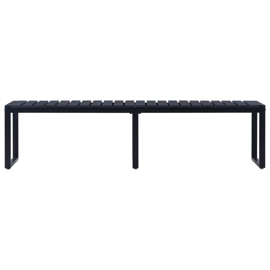 Tuinbank 80 Cm Ps-Plaat Zwart 180 x 40 x 45 cm