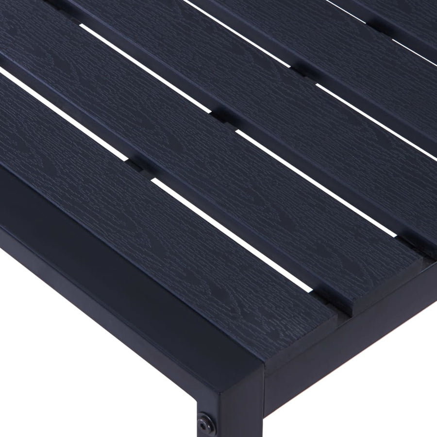 Tuinbank 80 Cm Ps-Plaat Zwart 180 x 40 x 45 cm