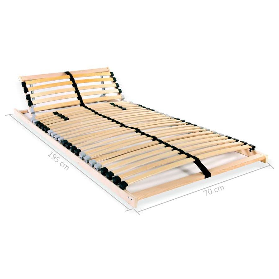 Lattenbodems 2 St Met 7 Zones 70 x 200 cm 28 latten