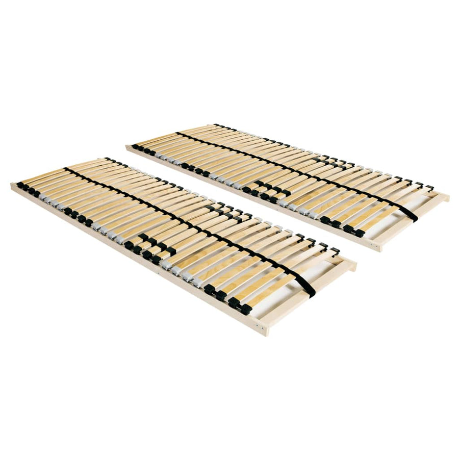 Lattenbodems 2 st met 28 latten 7 zones 70x200 cm 70 x 200 cm 28 latten