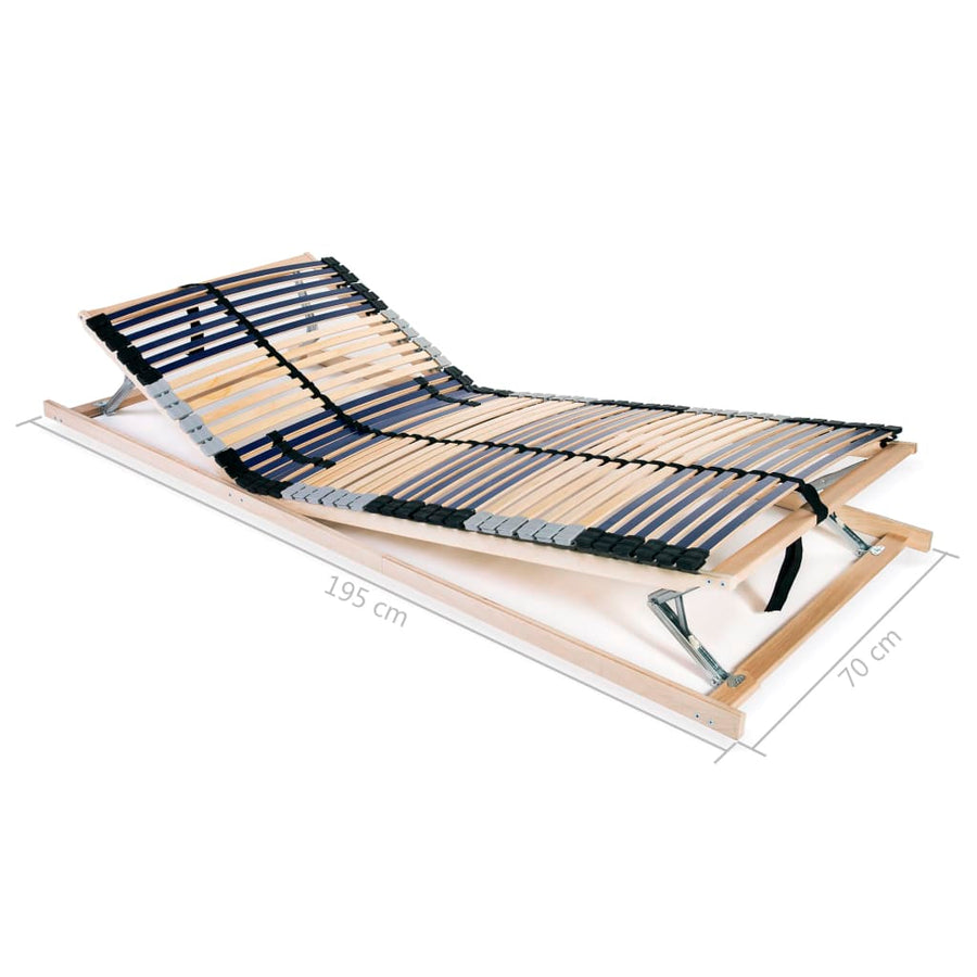 Lattenbodems 2 St Met 7 Zones 70 x 200 cm 42 latten