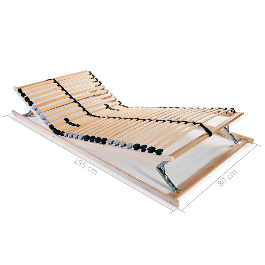 Lattenbodems 2 St Met 7 Zones 80 x 200 cm 28 latten