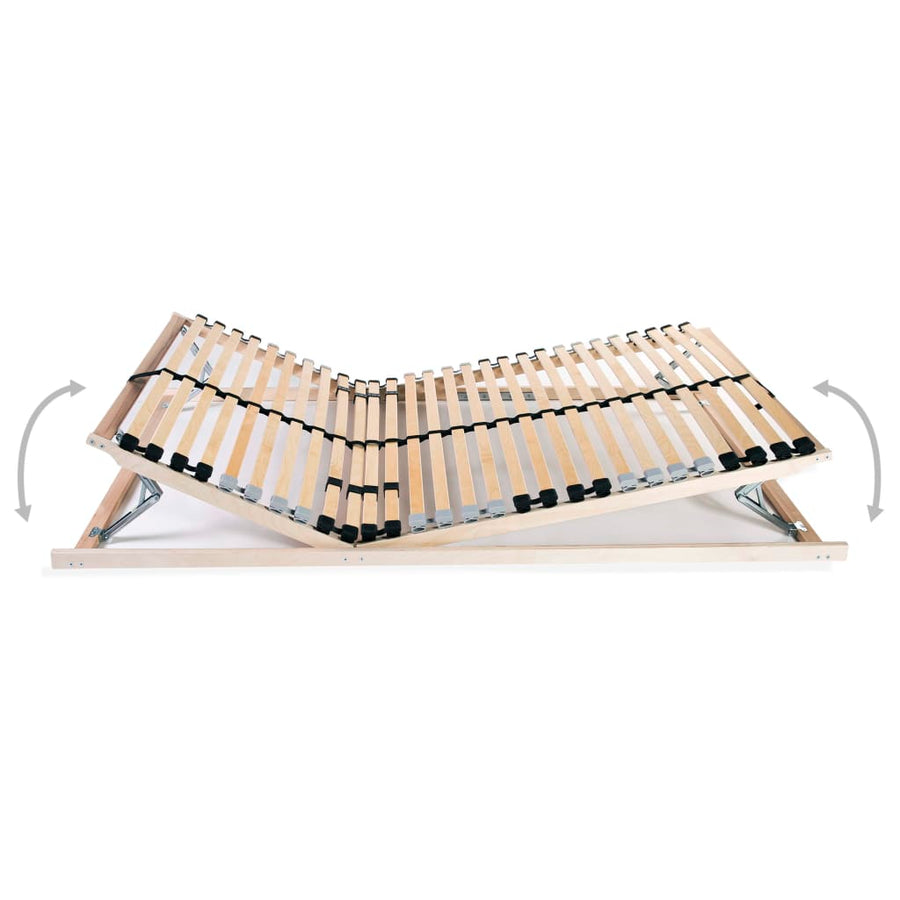 Lattenbodems 2 st met 28 latten 7 zones 90x200 cm 90 x 200 cm 28 latten