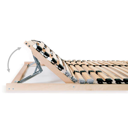 Lattenbodems 2 st met 28 latten 7 zones 90x200 cm 90 x 200 cm 28 latten