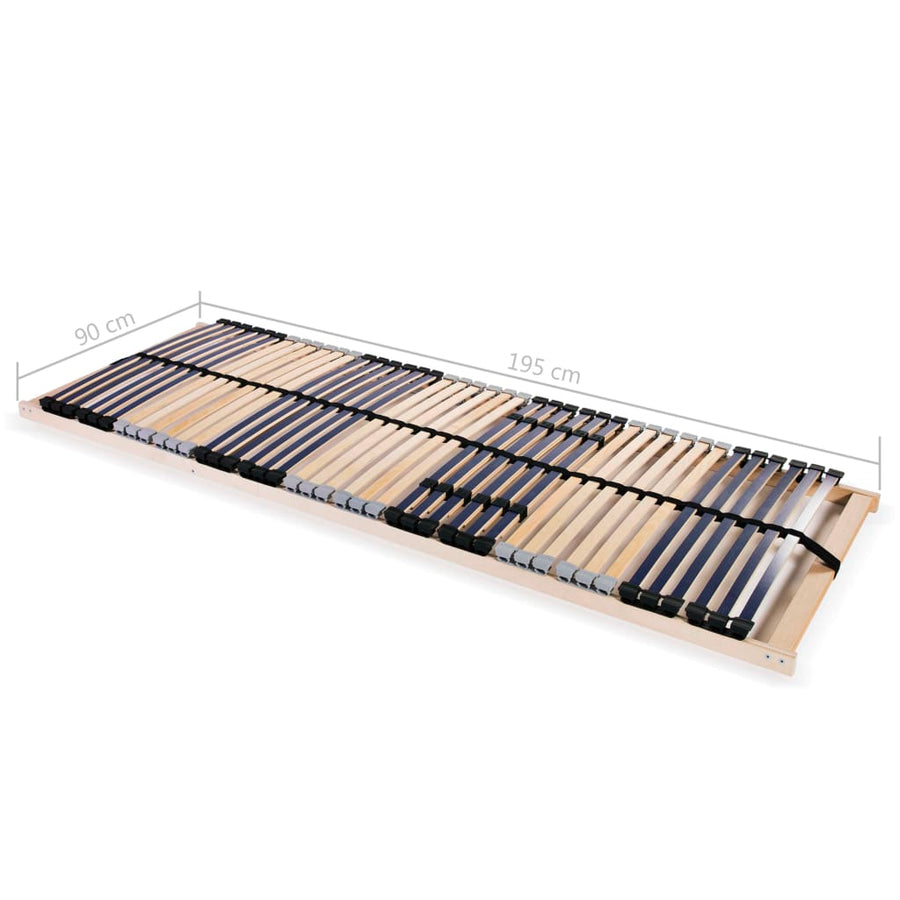 Lattenbodems 2 St Met 7 Zones 90 x 200 cm 42 latten