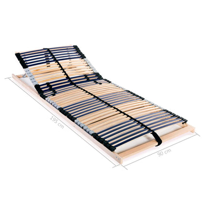 Lattenbodems 2 St Met 7 Zones 90 x 200 cm 42 latten