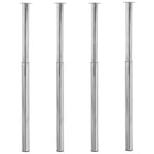Telescopic table legs, 4 pcs, 710-1100 mm, chrome-plated