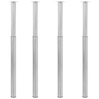 Table legs telescopic 4 pcs 710-1100 mm stainless steel
