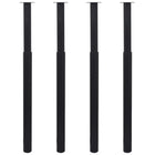 Table legs telescopic 4 pcs 710-1100 mm black