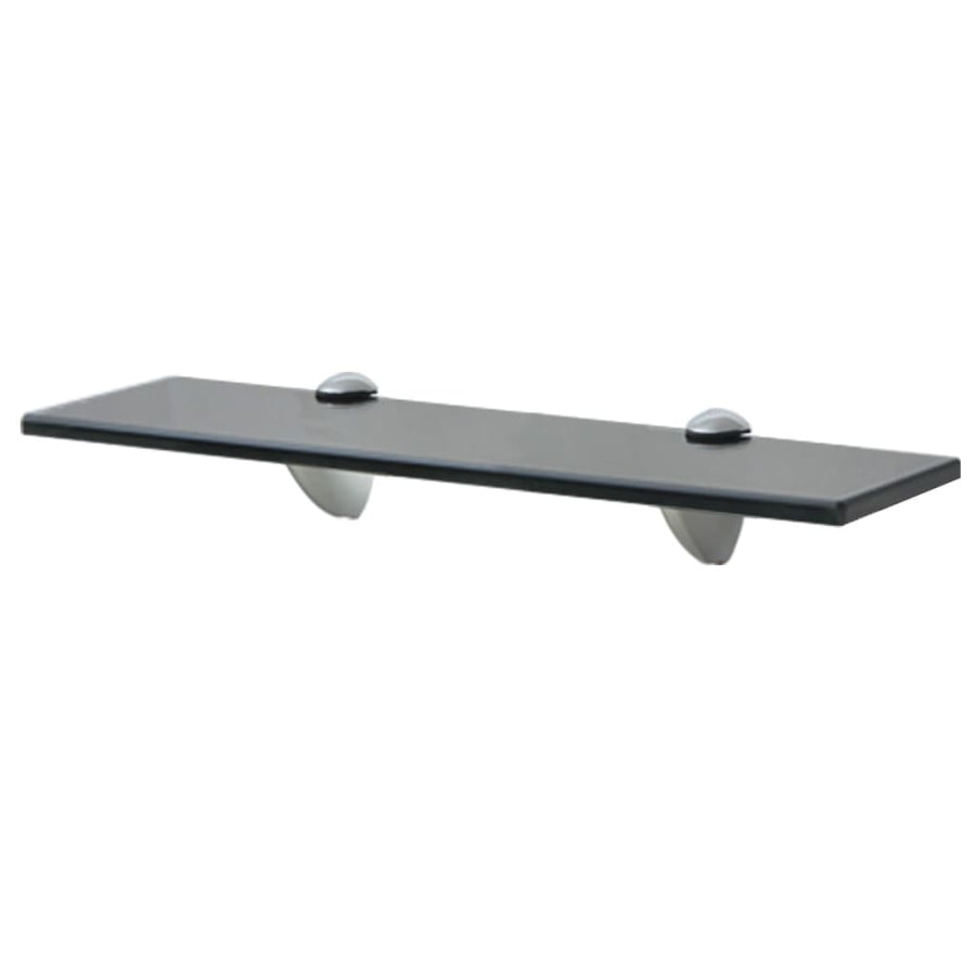 Schappen Zwevend 8 Mm Glas 2 40 x 10 cm Zwart
