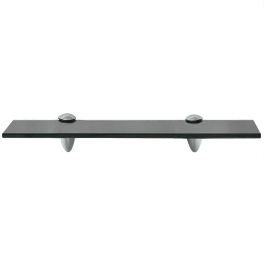 Schappen Zwevend 8 Mm Glas 2 40 x 10 cm Zwart