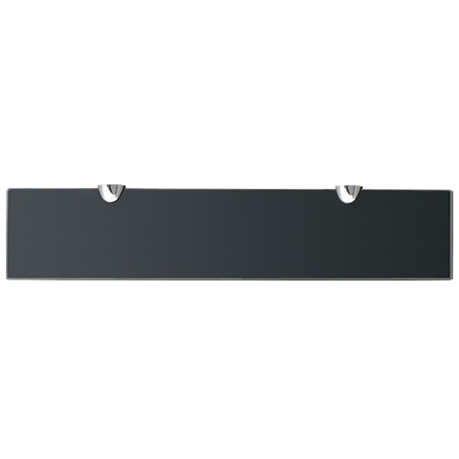 Schappen Zwevend 8 Mm Glas 2 50 x 10 cm Zwart