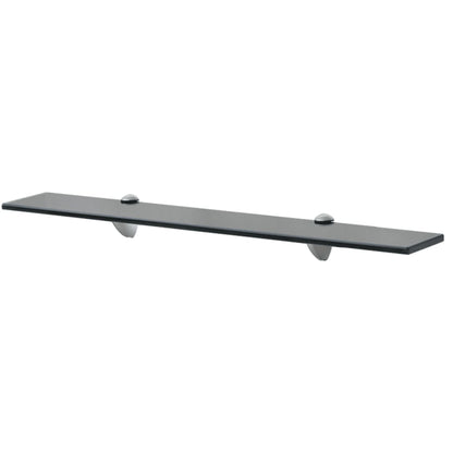 Schappen Zwevend 8 Mm Glas 2 70 x 10 cm Zwart
