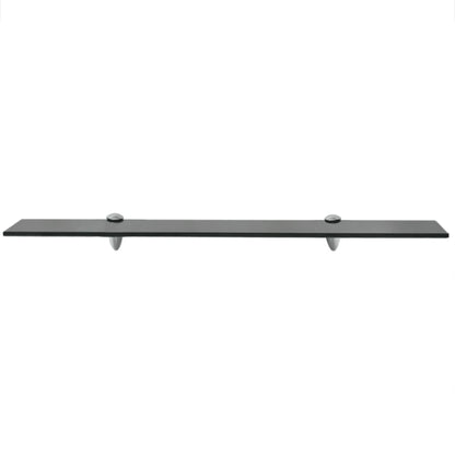 Schappen Zwevend 8 Mm Glas 2 70 x 10 cm Zwart